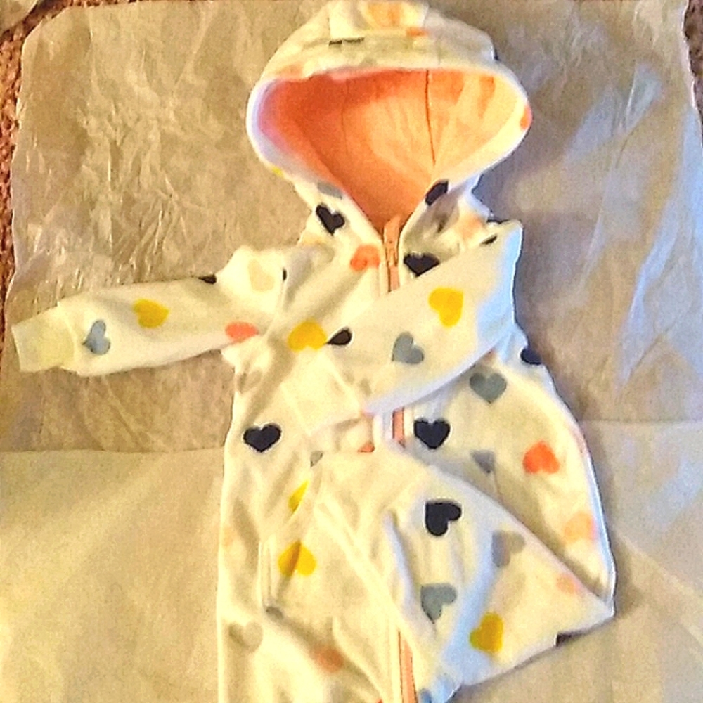 Babygirl Carters Heart Fleece jumper